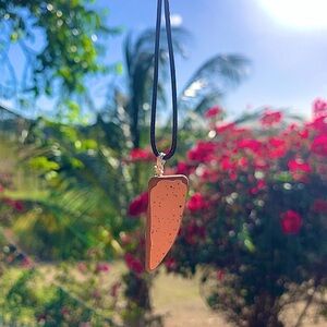 Sea tumbled tile necklace